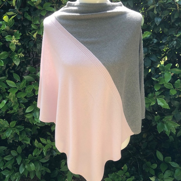 Kinross Sweaters - Kinross Cashmere Poncho One Size NWT